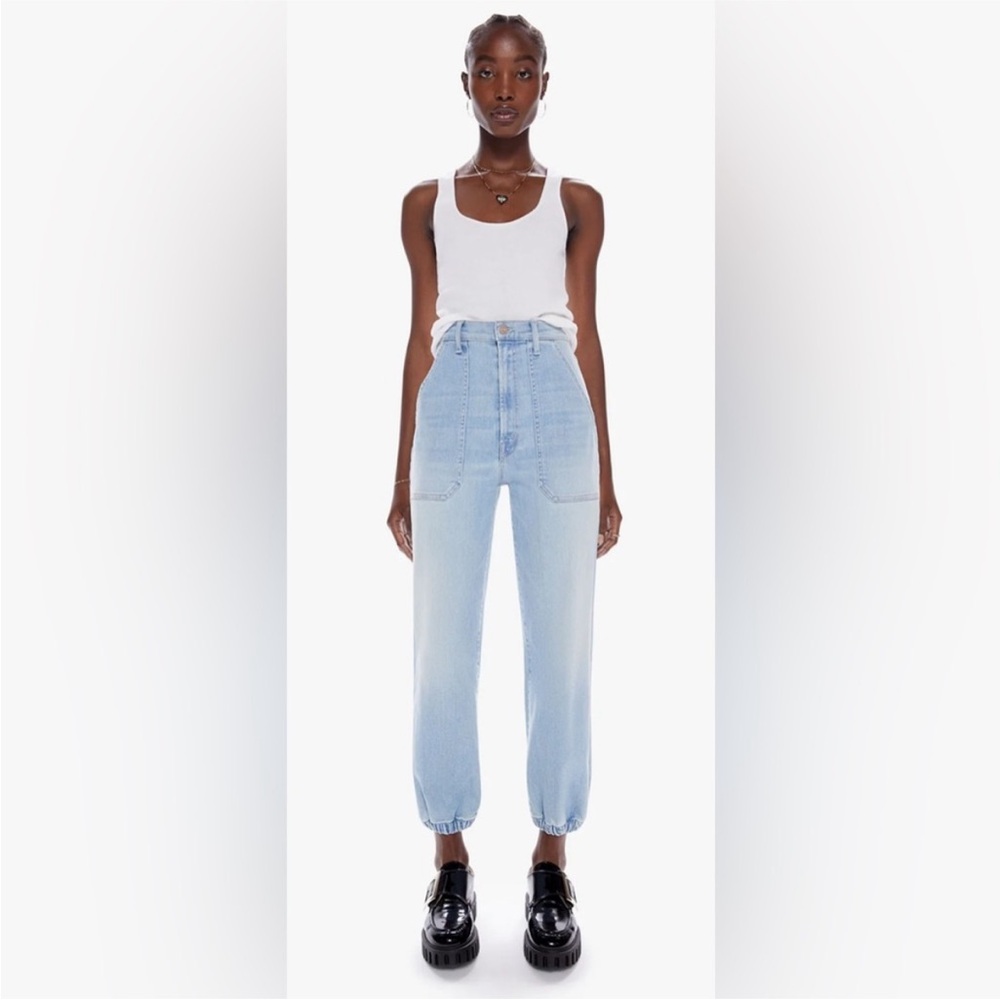Mother The Wrapper Patch Springy Ankle Jeans In C… - image 2